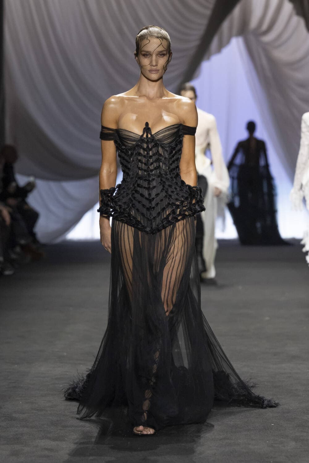 Jean Paul Gaultier 90sコレクションレース切替パワーネット Jean Paul Gaultier x Ludovic De Saint Sernin: Couture SS25 - 10